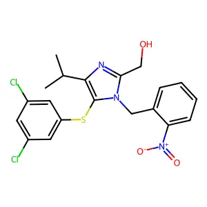 1-Fluoro-1,3-bis(1,1,1,2,3,3,3-heptafluoropropan-2-yl)thiazirene structure