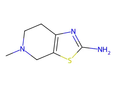 5-methyl-4H,5H,6H,7H-[1,3]thiazolo[5,4-c]pyridin-2-amine structure
