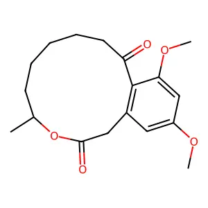 Di-O-methylcurvularin, (+-)- structure