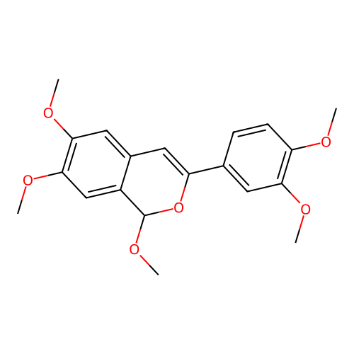 3-(3,4-dimethoxyphenyl)-1,6,7-trimethoxy-1H-isochromene structure