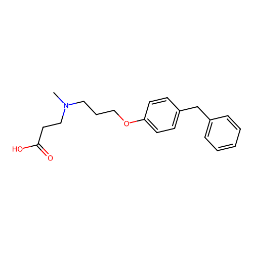 N-[3-(4-Benzylphenoxy)propyl]-N-Methyl-Beta-Alanine structure
