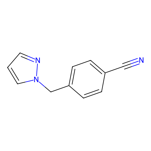 4-(1H-pyrazol-1-ylmethyl)benzonitrile structure