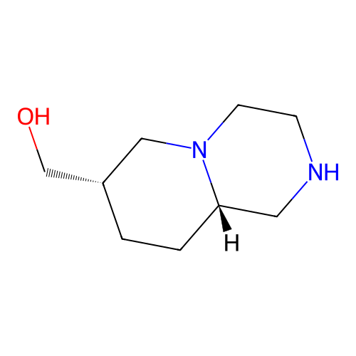 ((7S,9AS)-Octahydro-1H-pyrido[1,2-A]pyrazin-7-YL)methanol structure