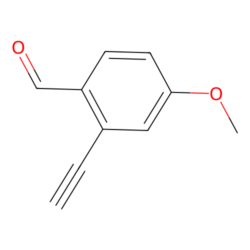 2-Ethynyl-4-methoxybenzaldehyde structure