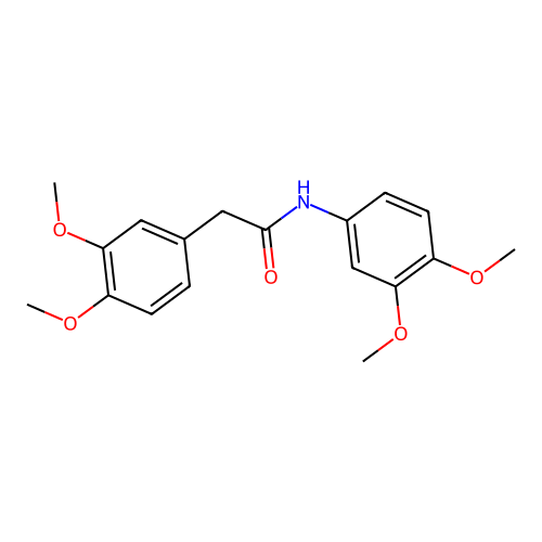 N,2-双(3,4-二甲氧基苯基)乙酰胺 structure