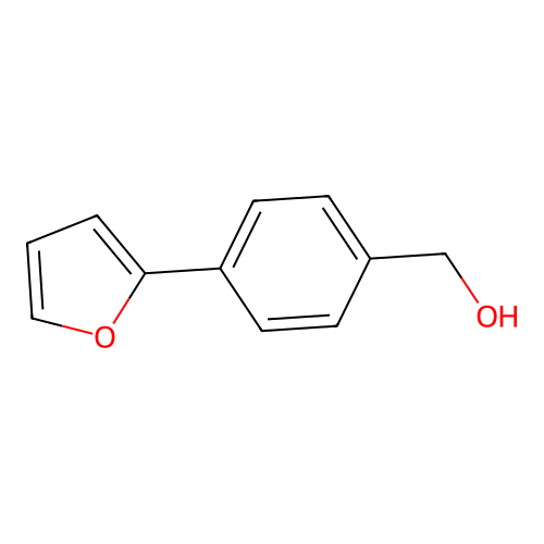 [4-(2-Furyl)phenyl]methanol structure