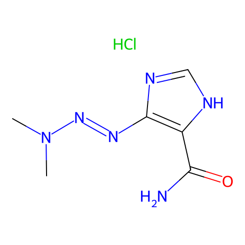 4-[(E)-dimethylaminodiazenyl]-1H-imidazole-5-carboxamide;hydrochloride structure