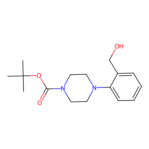Tert-butyl 4-[2-(hydroxymethyl)phenyl]piperazine-1-carboxylate structure