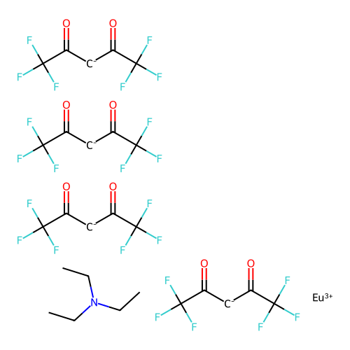 Chemical Compound (C26H19EuF24NO8-) structure