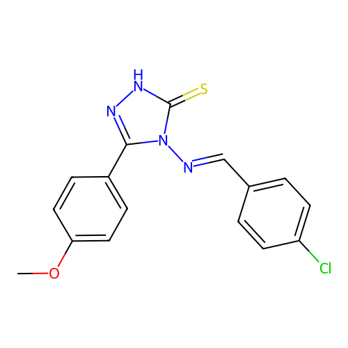 4-((4-Chlorobenzylidene)amino)-5-(4-methoxyphenyl)-4H-1,2,4-triazole-3-thiol structure