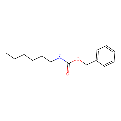 Carbamic acid, hexyl-, phenylmethyl ester structure