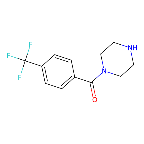 1-Piperazinyl(4-(trifluoromethyl)phenyl)methanone structure