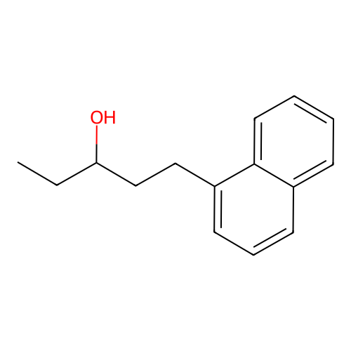 1-Naphthalen-1-ylpentan-3-ol structure