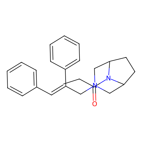 3,8-Diazabicyclo(3.2.1)octane, 3-(2,3-diphenylallyl)-8-propionyl- structure
