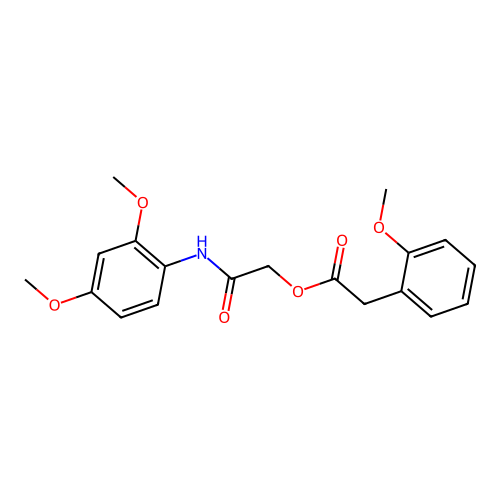 [2-(2,4-Dimethoxyanilino)-2-oxoethyl] 2-(2-methoxyphenyl)acetate structure