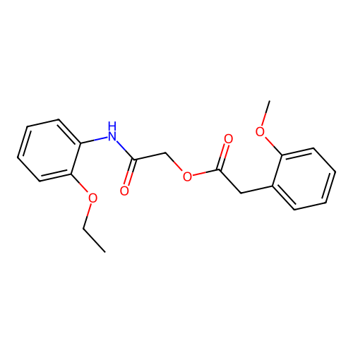 [2-(2-Ethoxyanilino)-2-oxoethyl] 2-(2-methoxyphenyl)acetate structure