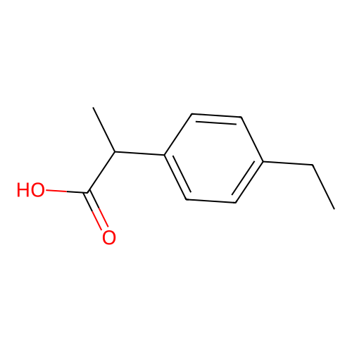 2-(4-乙基苯基)丙酸 structure