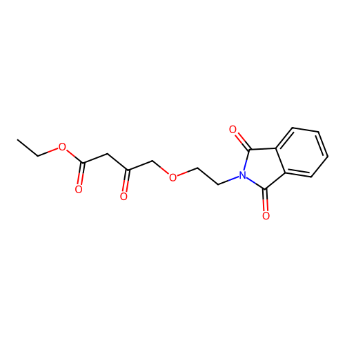 Ethyl 4-(2-(1,3-dihydro-1,3-dioxo-2H-isoindol-2-yl)ethoxy)-3-oxobutanoate structure