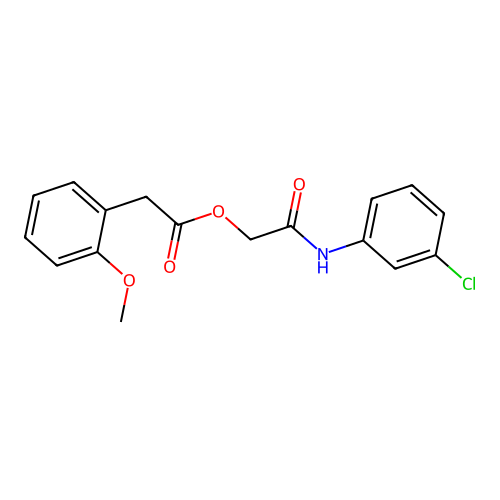 [2-(3-Chloroanilino)-2-oxoethyl] 2-(2-methoxyphenyl)acetate structure