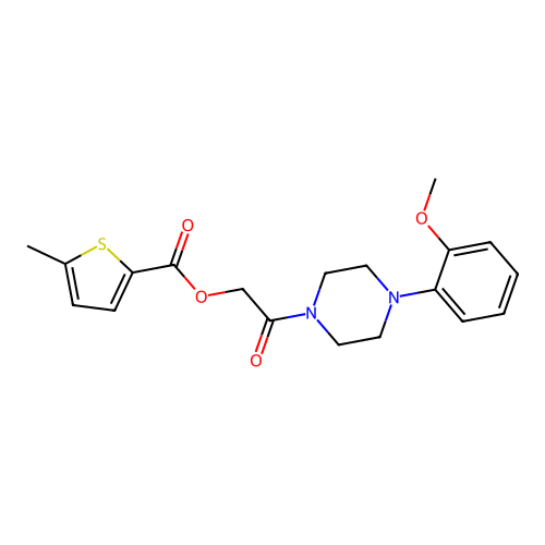 2-[4-(2-Methoxyphenyl)piperazin-1-YL]-2-oxoethyl 5-methylthiophene-2-carboxylate structure