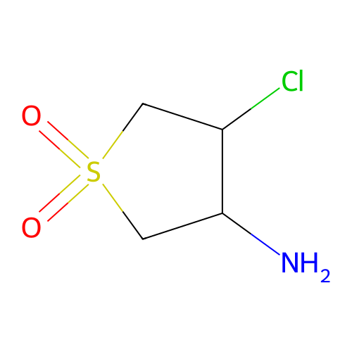 (4-Chloro-1,1-dioxidotetrahydro-3-thienyl)amine structure