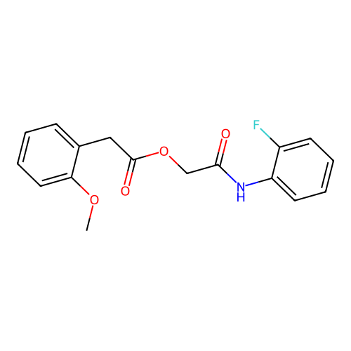 [2-(2-Fluoroanilino)-2-oxoethyl] 2-(2-methoxyphenyl)acetate structure