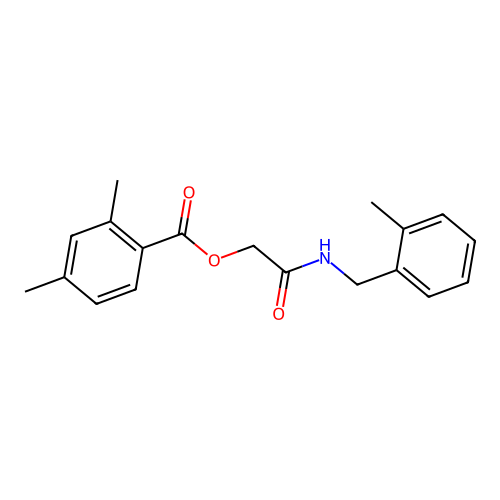 [2-[(2-Methylphenyl)methylamino]-2-oxoethyl] 2,4-dimethylbenzoate structure