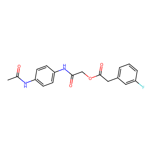 [2-(4-Acetamidoanilino)-2-oxoethyl] 2-(3-fluorophenyl)acetate structure