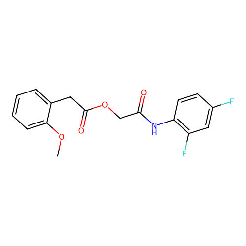 [2-(2,4-Difluoroanilino)-2-oxoethyl] 2-(2-methoxyphenyl)acetate structure
