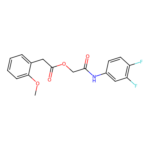 [2-(3,4-Difluoroanilino)-2-oxoethyl] 2-(2-methoxyphenyl)acetate structure