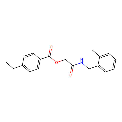 [2-[(2-Methylphenyl)methylamino]-2-oxoethyl] 4-ethylbenzoate structure