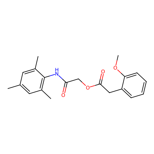 [2-Oxo-2-(2,4,6-trimethylanilino)ethyl] 2-(2-methoxyphenyl)acetate structure