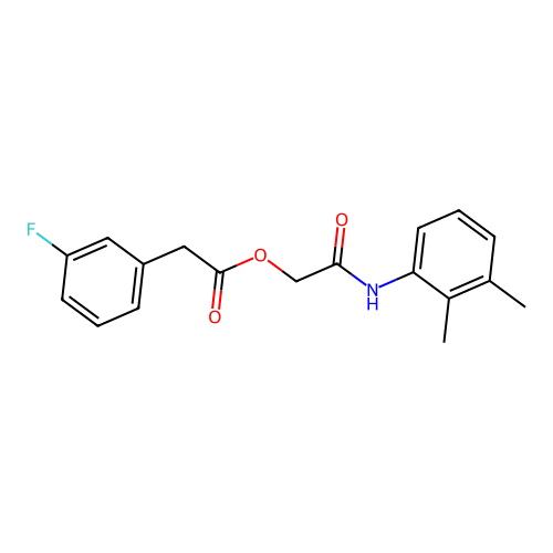 [2-(2,3-Dimethylanilino)-2-oxoethyl] 2-(3-fluorophenyl)acetate structure