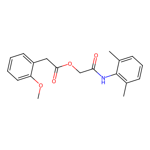 [2-(2,6-Dimethylanilino)-2-oxoethyl] 2-(2-methoxyphenyl)acetate structure