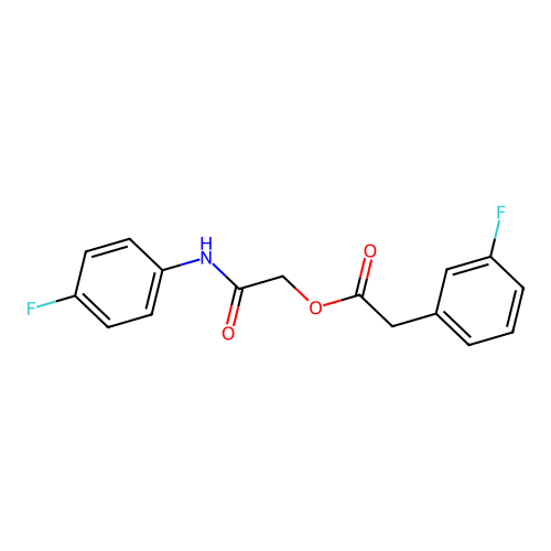 [2-(4-Fluoroanilino)-2-oxoethyl] 2-(3-fluorophenyl)acetate structure