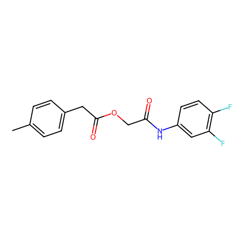 [2-(3,4-Difluoroanilino)-2-oxoethyl] 2-(4-methylphenyl)acetate structure