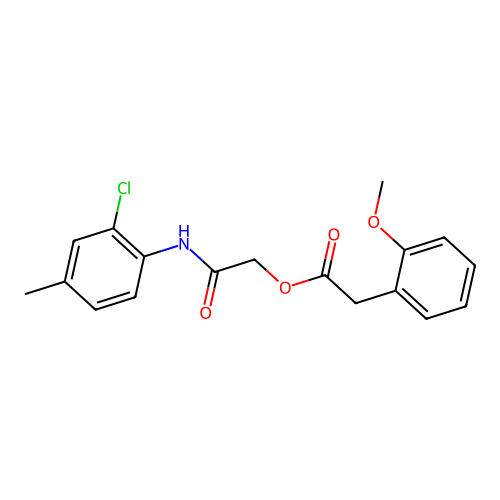 [2-(2-Chloro-4-methylanilino)-2-oxoethyl] 2-(2-methoxyphenyl)acetate structure