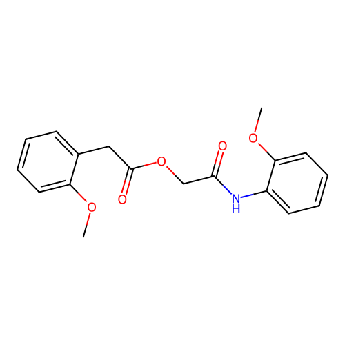 [2-(2-Methoxyanilino)-2-oxoethyl] 2-(2-methoxyphenyl)acetate structure