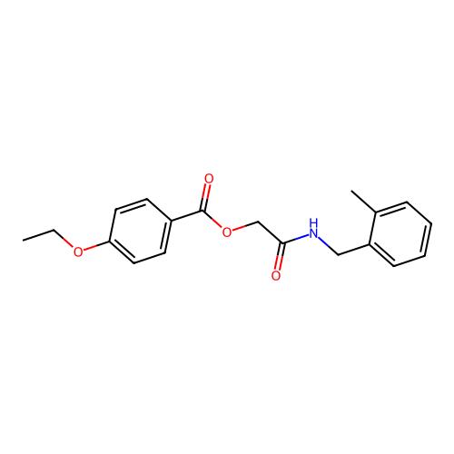 [2-[(2-Methylphenyl)methylamino]-2-oxoethyl] 4-ethoxybenzoate structure