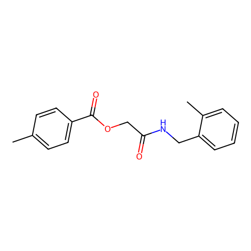 {[(2-Methylphenyl)methyl]carbamoyl}methyl 4-methylbenzoate structure