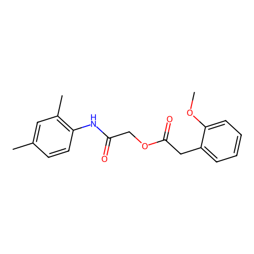 [2-(2,4-Dimethylanilino)-2-oxoethyl] 2-(2-methoxyphenyl)acetate structure