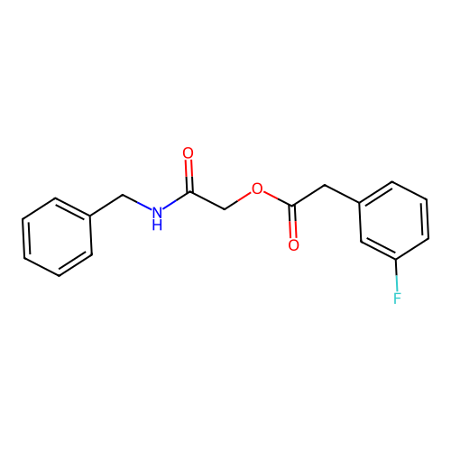 [2-(Benzylamino)-2-oxoethyl] 2-(3-fluorophenyl)acetate structure