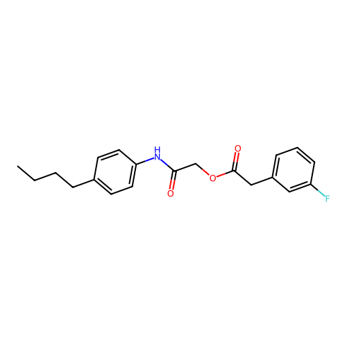 [2-(4-Butylanilino)-2-oxoethyl] 2-(3-fluorophenyl)acetate structure