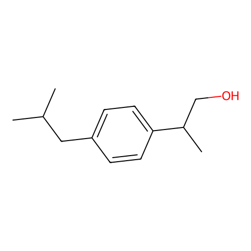 beta-Methyl-4-(2-methylpropyl)benzeneethanol structure