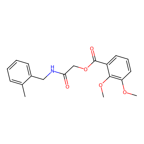 [2-[(2-Methylphenyl)methylamino]-2-oxoethyl] 2,3-dimethoxybenzoate structure