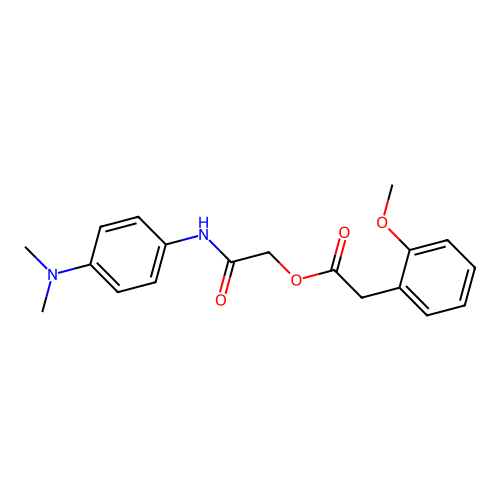 [2-[4-(Dimethylamino)anilino]-2-oxoethyl] 2-(2-methoxyphenyl)acetate structure