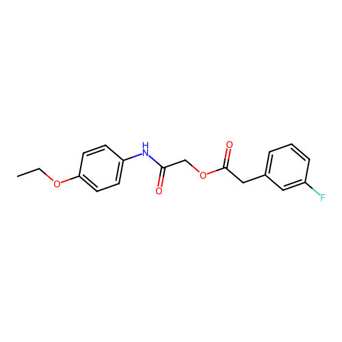 [2-(4-Ethoxyanilino)-2-oxoethyl] 2-(3-fluorophenyl)acetate structure