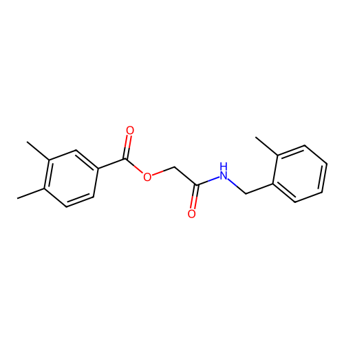{[(2-Methylphenyl)methyl]carbamoyl}methyl 3,4-dimethylbenzoate structure