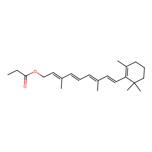 Retinyl propionate structure