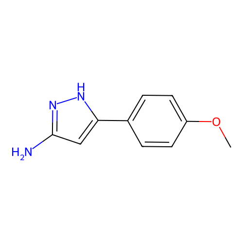 3-Amino-5-(4-methoxyphenyl)pyrazole structure